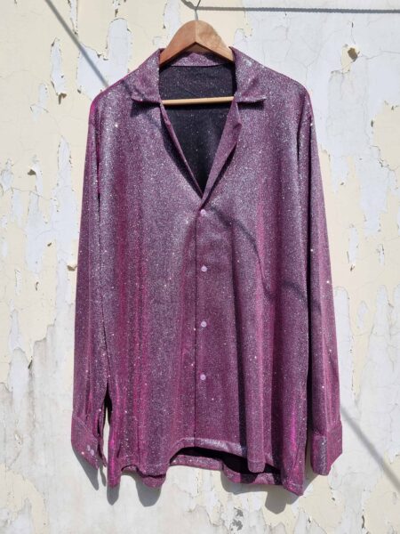 FUCHSIA GLITTER SHIRT